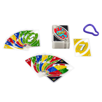 UNO Splash Card Game With Waterproof Cards And Portable Clip For Travel - Image 4 of 5