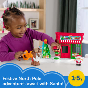 Fisher-Price Little People Christmas Wonderland Gift Set, Playset With Figures For Toddlers - Imagen 2 de 6