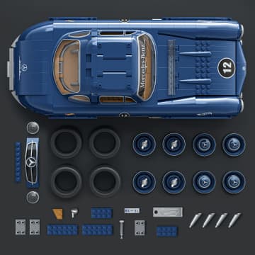 Mattel Brick Shop Hot Wheels Juguete de Construcción Premium Mercedes Benz 300 SL - Imagen 4 de 6