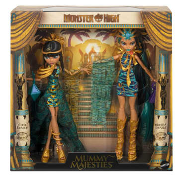 Monster High Mummy Majesties Cleo And Nefera De Nile Collectible Doll Two-Pack - Imagem 6 de 6