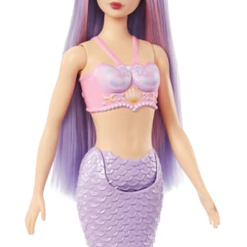 Barbie Mermaid Dolls With Colorful Hair, Tails And Headband Accessories - Imagen 3 de 6