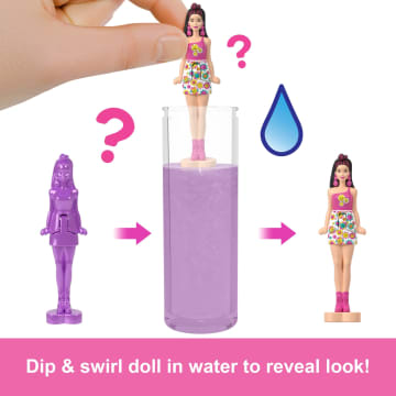 Barbie Mini Barbie Land 5-Pack Pop Reveal Dolls, 1.5-inch Mini Doll With Surprise Reveal & Sensory Play Piece - Imagen 5 de 6