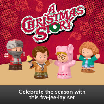 Fisher-Price Little People Collector A Christmas Story Movie Special Edition Set For Fans, 4 Figures - Imagen 2 de 6