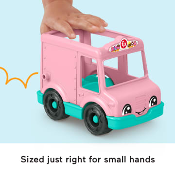 Fisher-Price Little People Ice Cream Truck, Push-Along Toy Vehicle & Figure For Toddlers & Kids - Imagem 3 de 6