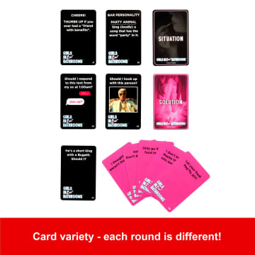 Girls in Bar Bathrooms Adult Party Game For Girls And Bachelorette Parties For Hilarious Game Night Memories - Image 5 of 6