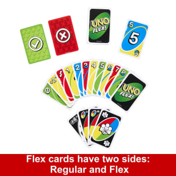 UNO Flex Card Game, Fun Games For Family And Game Nights - Image 3 of 6