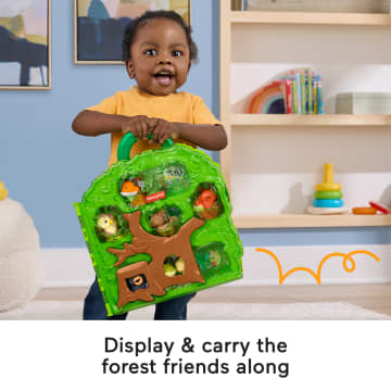 Fisher-Price Little People Forest Friends Carry Case Toddler Playset With Figures, 9 Pieces - Image 3 of 4