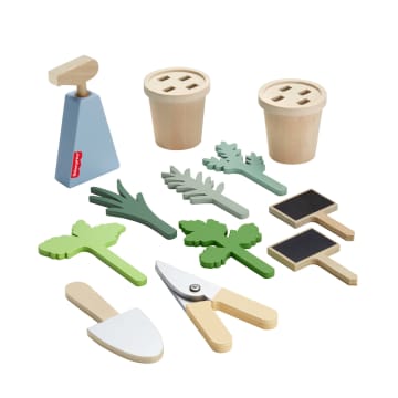 Fisher-Price  Coffret Plantes en Bois, Avec Outils, 12Éléments - Imagem 4 de 6