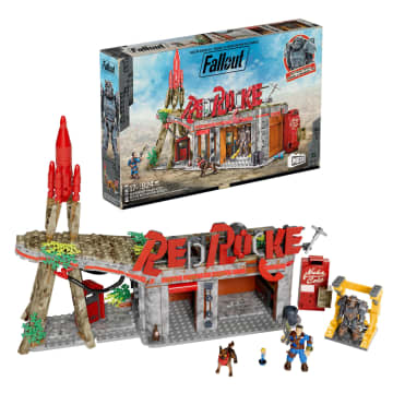 MEGA Fallout Red Rocket Building Toy Kit With 2 Action Figures (824 Pieces) For Collectors - Imagen 1 de 6