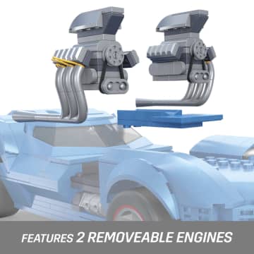 MEGA Hot Wheels Twin Mill Vehicle Building Kit (635 Pieces) For Collectors - Imagem 3 de 5