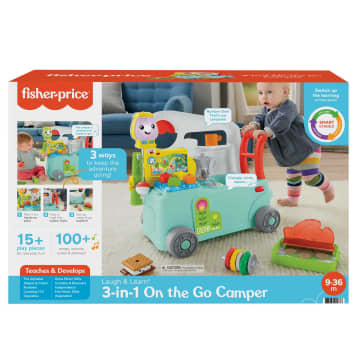 Fisher-Price Rires et Éveil Caravane en Balade 3 en 1, Centre D’Activités Musical Version Anglaise et Française - Image 6 of 6