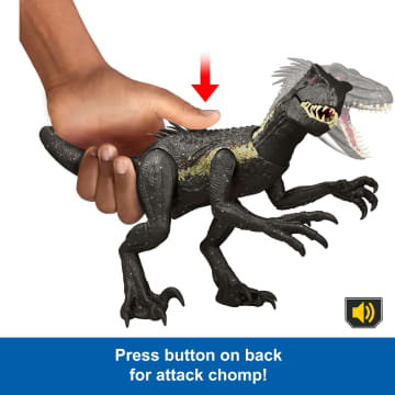 Jurassic World Ultimate Damage indoraptor Dinosaur Toy Figure, Damage, Light & Sound Toy - Imagem 5 de 6