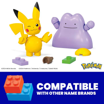MEGA Pokémon Poké Ball 2-Pack Building Toy Kits With 2 Action Figures (42 Pieces) For Kids - Image 2 of 6