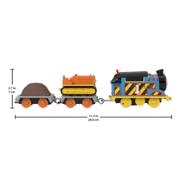 Thomas & Friends Construction Crew Thomas & Terence The Tractor Motorized Toy Train For Kids - Imagen 2 de 6