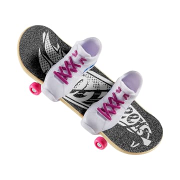 Hot Wheels Skate Veículo de Brinquedo Skateboard GLACIER GRIND™ com Tênis - Imagem 4 de 6