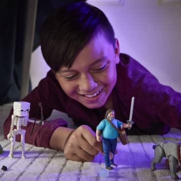 Minecraft Dennis The Wolf Action Figure & Accessories, 3.25-inch Toy Set inspired By A Minecraft Movie - Image 2 of 6
