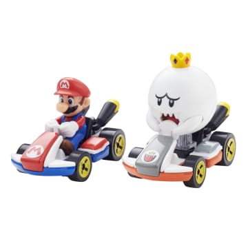 Hot Wheels Mario Kart Rainbow Road Raceway Set With 2 1:64 Scale Vehicles - Image 6 of 6
