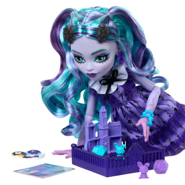 Monster High Fearbook Twyla Fashion Doll With Varsity Jacket, Yearbook, And Game Accessories - Image 3 of 6