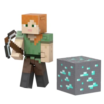 Minecraft  Niveau Diamant  Figurine Articulée  Alex, 13,87Cm - Image 3 of 4