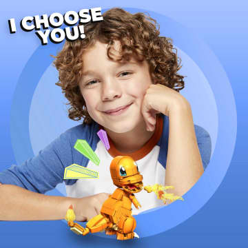 MEGA Pokémon Build & Show Charmander Toy Building Set, 4 Inches Tall, - Image 2 of 6