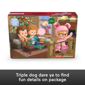 Fisher-Price Little People Collector A Christmas Story Movie Special Edition Set For Fans, 4 Figures - Imagen 5 de 6