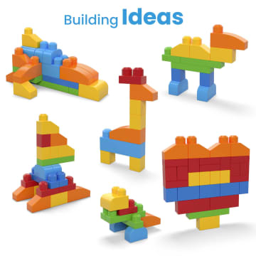 MEGA BLOKS First Builders Deluxe Building Bag Toy Blocks With Storage Bag (150 Pieces) For Toddler - Image 3 of 6