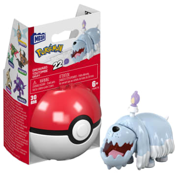 MEGA Pokémon Jogo de Construção Pokébola Greavard - Image 1 of 6