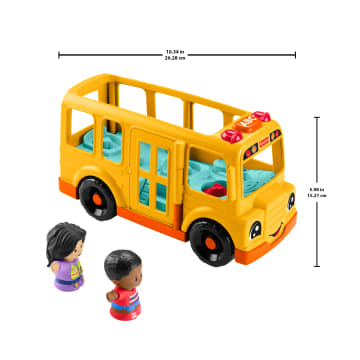 Fisher-Price Little People School Bus Musical Toddler Toy Vehicle With 2 Figures - Image 6 of 6