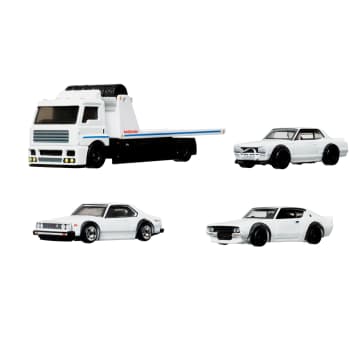 Hot Wheels Premium Collector Display Sets, 3 Cars & 1 Transporter - Imagem 4 de 6