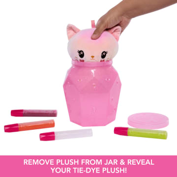 Barbie Tie-Dye Reveal Plush Toy, 7-Inch Stuffed Animal With Diy Washable Fabric Craft - Image 4 of 6