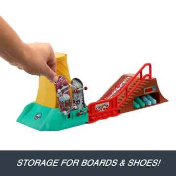 Hot Wheels Skate Dessert Skate Park With 1 Exclusive Finger Skateboard & 1 Pair Removable Skate Shoes - Image 5 of 6