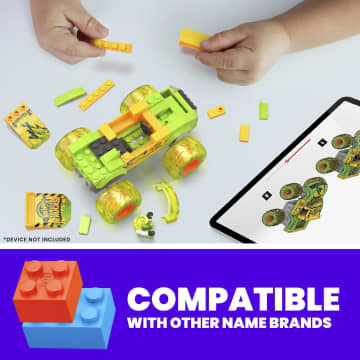 MEGA Hot Wheels Smash & Crash Gunkster Monster Truck Building Toy With 1 Figure (84 Pieces) - Imagen 3 de 6