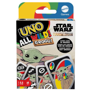 UNO All Wild Grogu Card Game, Star Wars Collectibles, Game Night Fun - Imagem 1 de 6