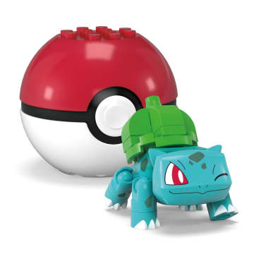 MEGA Pokémon Jogo de Construção Pokébola Colecionável Bulbasaur - Image 5 of 5