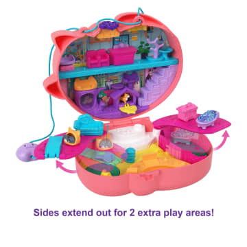 Polly Pocket Starring Shani Cuddly Cat Purse Compact - Imagem 4 de 6