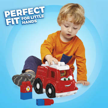 MEGA BLOKS Freddy Fire Truck Fisher-Price Toy Blocks With 1 Figure (6 Pieces) For Toddler - Image 2 of 5