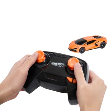 Hot Wheels RC 1:64 Scale Lamborghini Revuelto, Battery-Powered Remote Control & Rechargeable Car - Image 3 of 6