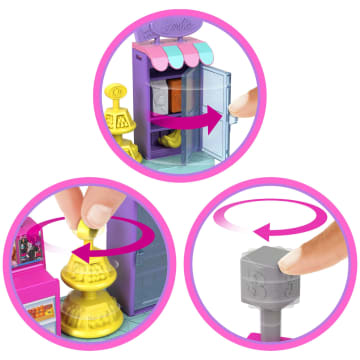 Barbie  Mini Barbieland  Poupée et Coffret de Jeu  Supermarché - Imagem 3 de 5