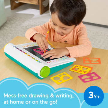 Fisher-Price Learn & Doodle Desk, Mess-Free Writing & Drawing Tablet With Lcd Screen For Kids - Image 2 of 6