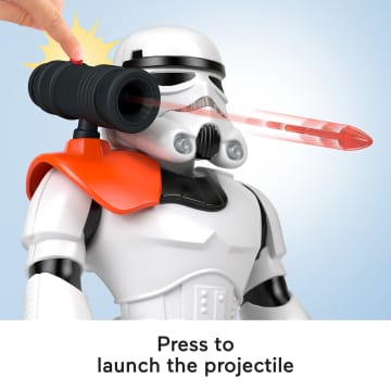 Imaginext Star Wars Stormtrooper Xxl Figure, 16+ Inch Tall Poseable Toy With Launcher - Image 3 of 6