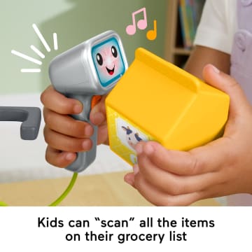 Fisher-Price Laugh & Learn Count & Shop Cash Register Electronic Toddler Learning Toy, 20 Pieces - Image 4 of 6