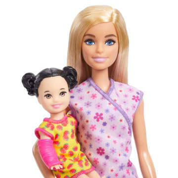 Barbie Pediatrician Doll And Doctor Playset With Accessories, Purple Scrubs, Barbie Toys - Image 2 of 6