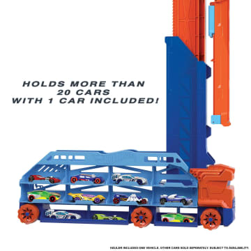 Hot Wheels City Speed Drop Transport Hauler, includes 1 Car - Image 3 of 5