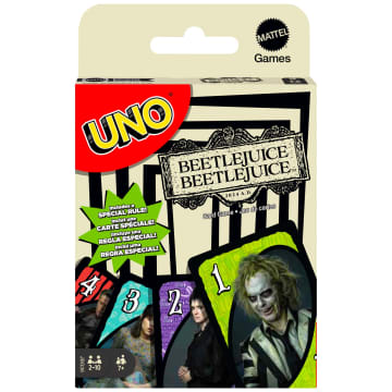UNO Beetlejuice Beetlejuice Card Game For Kids & Family Night - Imagen 1 de 5