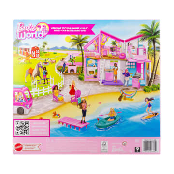 Barbie World Horse Stable Playset With Toy Horse, Jump, & Accessories, 7-Piece Set - Image 6 of 6
