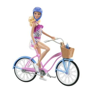 Barbie Conjunto de Brinquedo Bicicleta com Boneca - Image 1 of 6