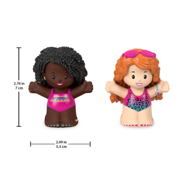 Fisher-Price Little People Barbie Swimming Figure Pack, 2 Characters For Toddlers - Image 4 of 5