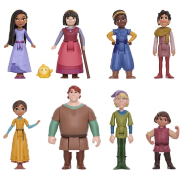 Disney's Wish The Teens Pack Of 8 Posable Mini Dolls & Star Figure - Image 1 of 6