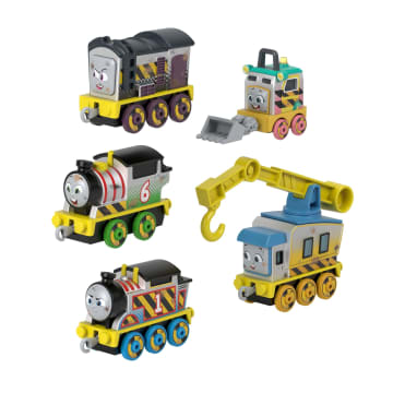 Thomas & Friends Construction Crew 5-Piece Diecast Metal Toy Train & Vehicle Set