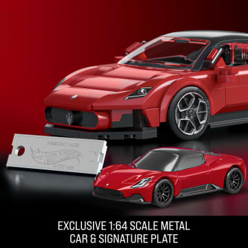Mattel Brick Shop Hot Wheels Maserati MC20 Building Toy Kit (250 Pieces), For Collectors - Image 5 of 6